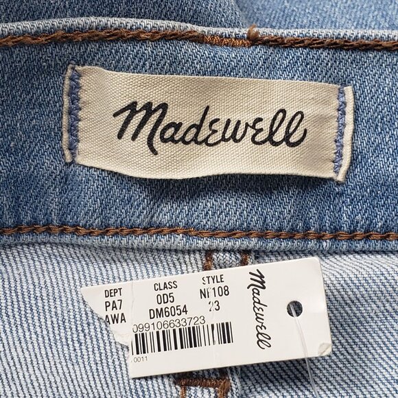 Madewell The Mid-Rise Perfect Vintage Jean in Alderton Wash Women's Size 23 NWT - Picture 2 of 16